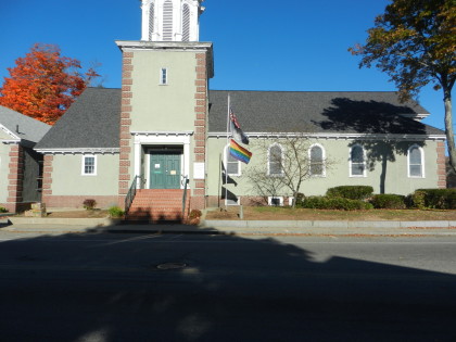 church rainbow flag
